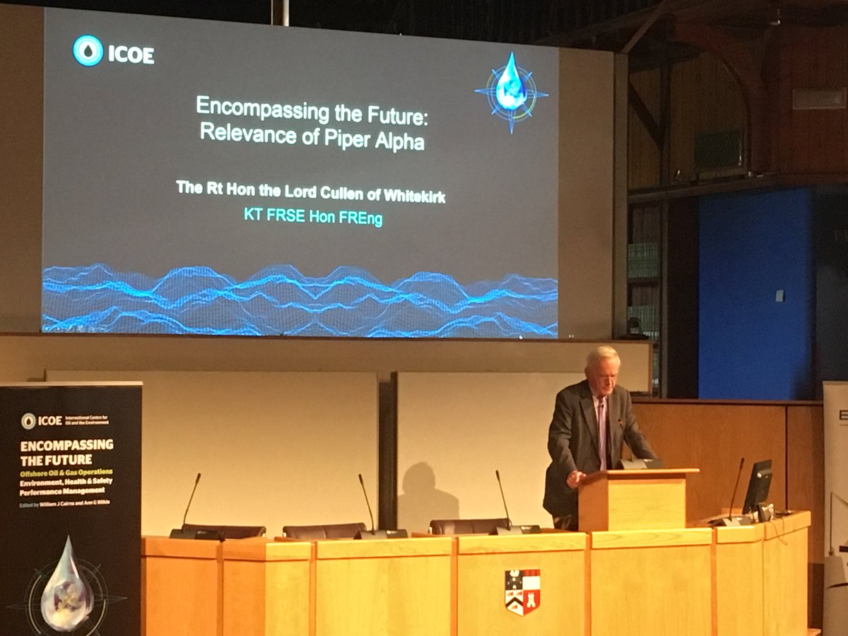 GUH_News's tweet photo. Lord Cullen addressing delegates at the ICOE launch in Aberdeen this morning. https://t.co/zj2sfjK3Jr