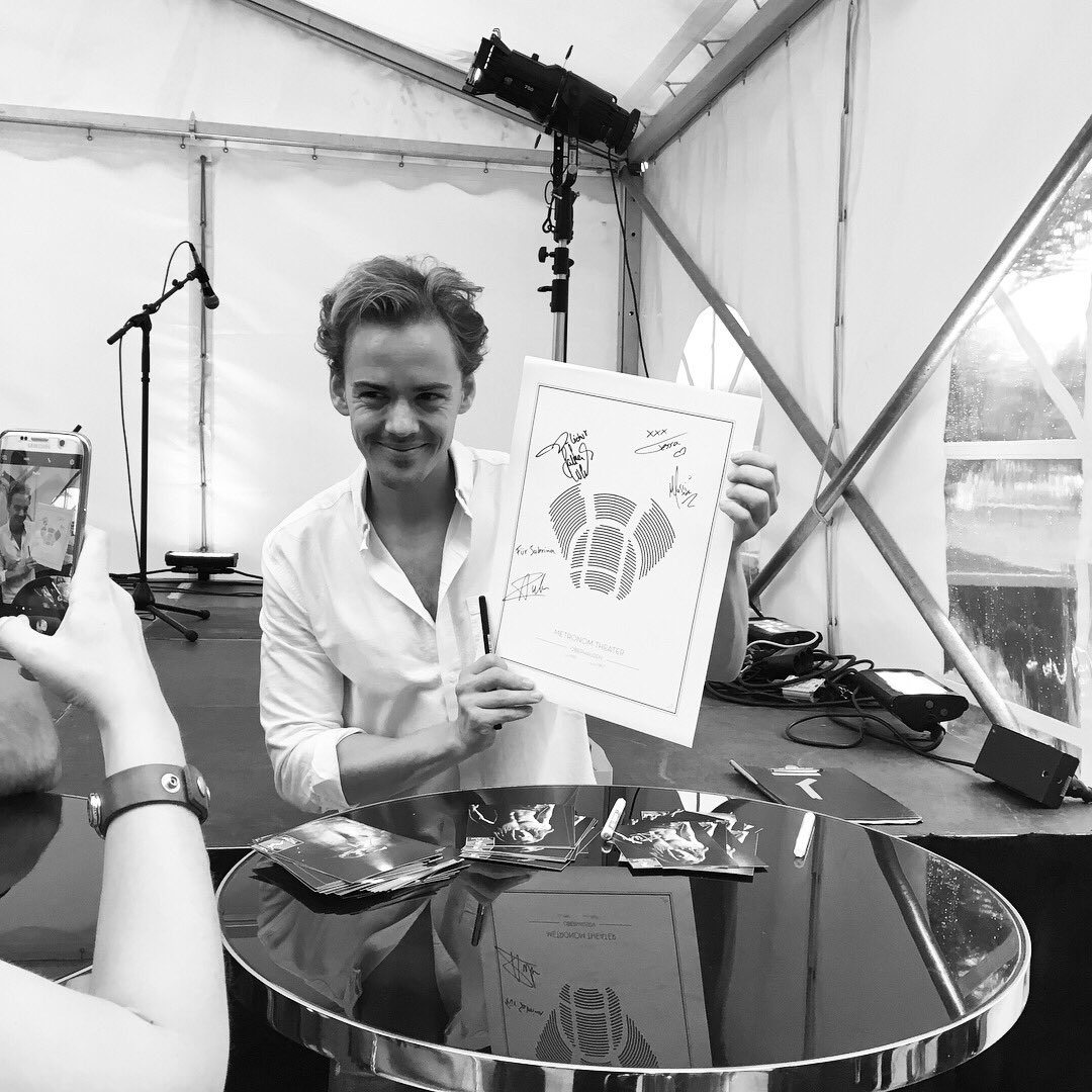 So happy that our #zeatart posters turn up out-of-the-blue! Who knew they'd also look great signed by the cast... 😁 #fanart #interiordesign