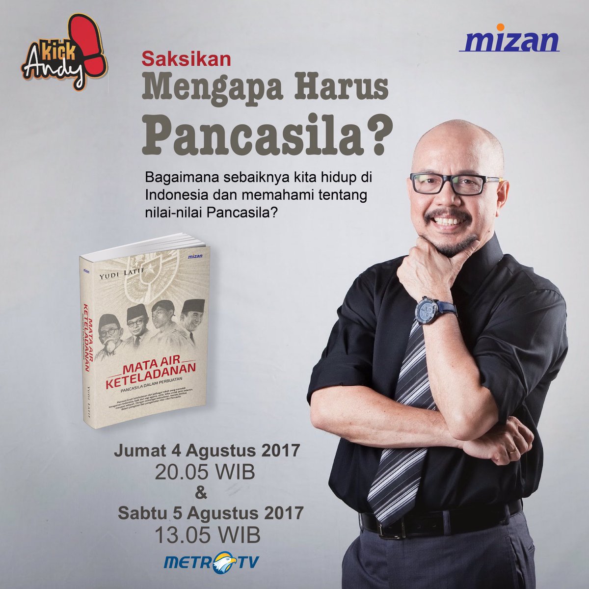 Bagaimana nilai-nilai #Pancasila diterapkan di Indonesia? 
Saksikan besok malam di <a href="/KickAndyShow/">Kick Andy Show</a>