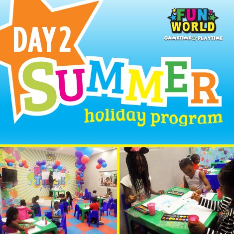 FunWorld_Lekki's tweet photo. The #Summerholiday programme is in full swing! Check out the happy faces #Activities #Kids #Fun https://t.co/g8i8xOAa1q