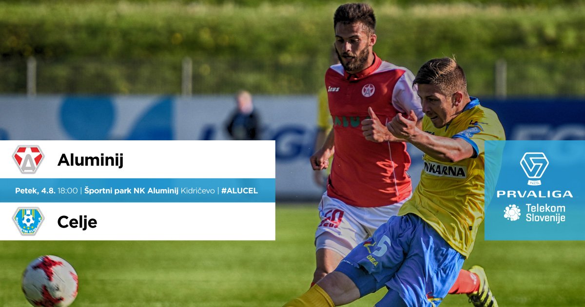 PrvaLigaSi's tweet photo. ⚽️ #ALUCEL
🐦 #PLTS
⏰ petek, 18:00
📍 Športni park NK Aluminij
🎟 0€, 4€, 7€
📺 @SportTVvitter 1
💻 prvaliga.si https://t.co/o3lDpsJJnn