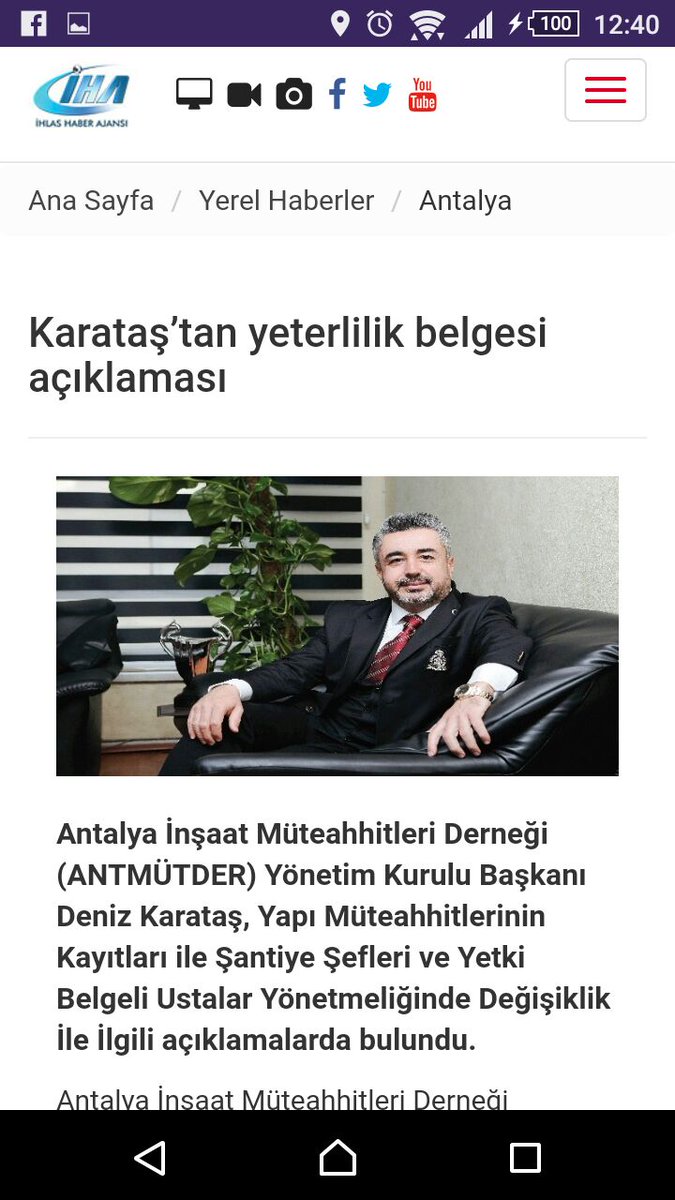 Deniz KARATAŞ (@denizkaratas07) on Twitter photo İhlas Haber Ajansı'nda Bugün Geçen Haberimiz...
<a href="/EserCafer/">Cafer Eser@İHA</a> <a href="/iha_antalya/">İHA Antalya</a> <a href="/iha_antalya/">İHA Antalya</a>
iha.com.tr/antalya-haberl… İhlas Haber Ajansı'nda Bugün Geçen Haberimiz...
<a href="/EserCafer/">Cafer Eser@İHA</a> <a href="/iha_antalya/">İHA Antalya</a> <a href="/iha_antalya/">İHA Antalya</a>
iha.com.tr/antalya-haberl…