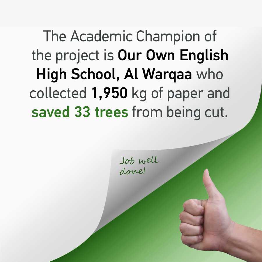 eegemirates's tweet photo. EEG congratulates the top achievers of project "Recycle. Reforest. Repeat 2017"! #WDCD2017 @UNCCD https://t.co/z17VixRdYC