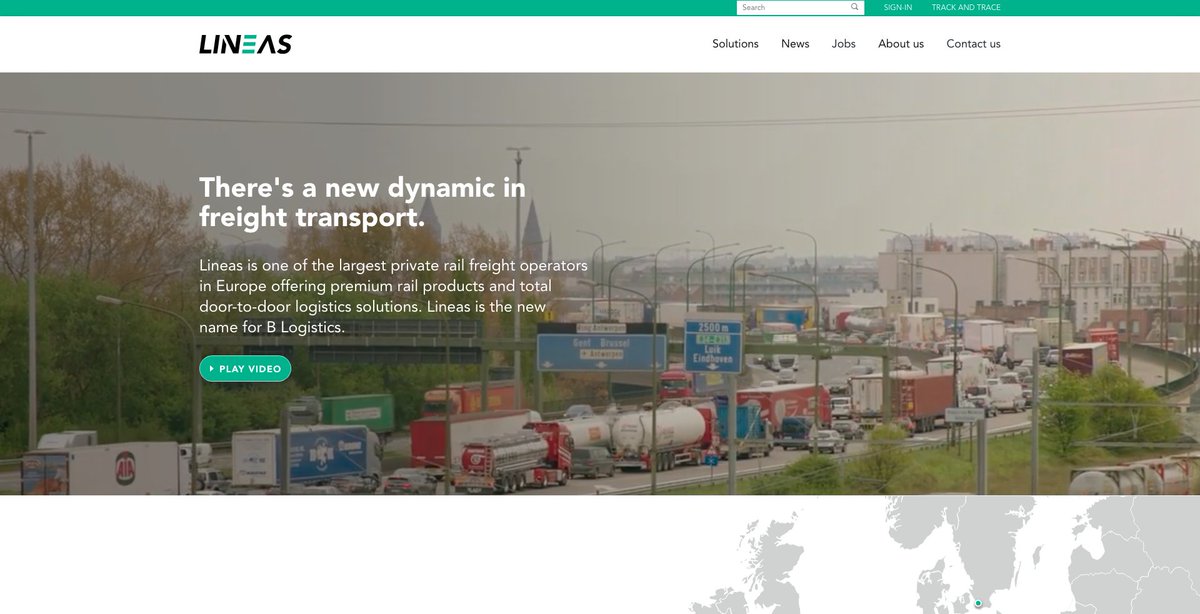dukeandgrace's tweet photo. Nieuwe maand, nieuwe @Sitecore website voor Lineas - voorheen B Logistics. Bekijk de case online! https://t.co/uy6WadGNsK #sitecore https://t.co/dVhROSBwRM