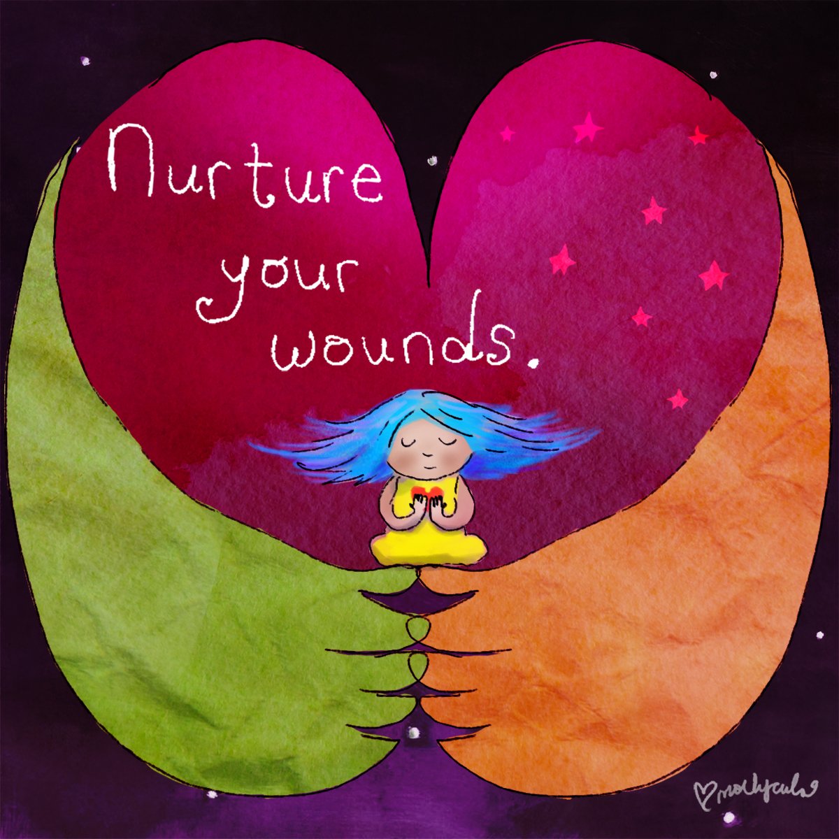 KariJoys's tweet photo. Nurture your wounds! #JoyTrain #Joy #SelfLove #Healing #Growth #SelfCare   RT @AsanaHealth @Mollycules https://t.co/w3kTiXh5Be