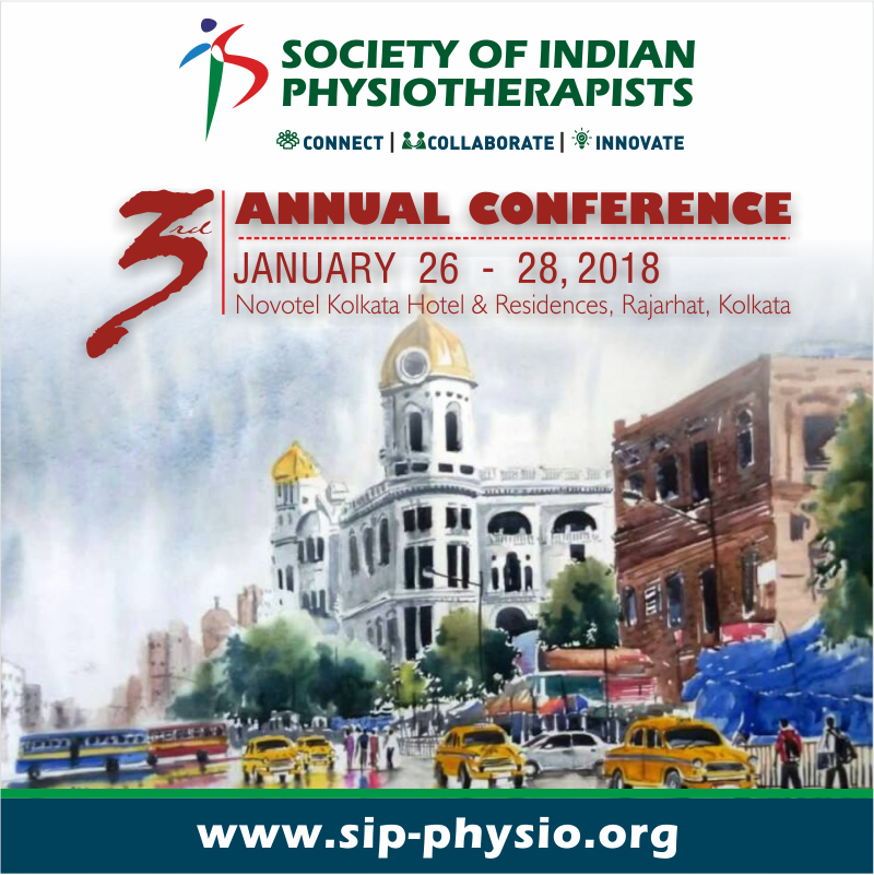 SIP_Physio's tweet photo. Mark your dates for Third Annual Conference in the City of Joy #Kolkata #SIPCON #IndianPhysio https://t.co/JHQbWMZCPs