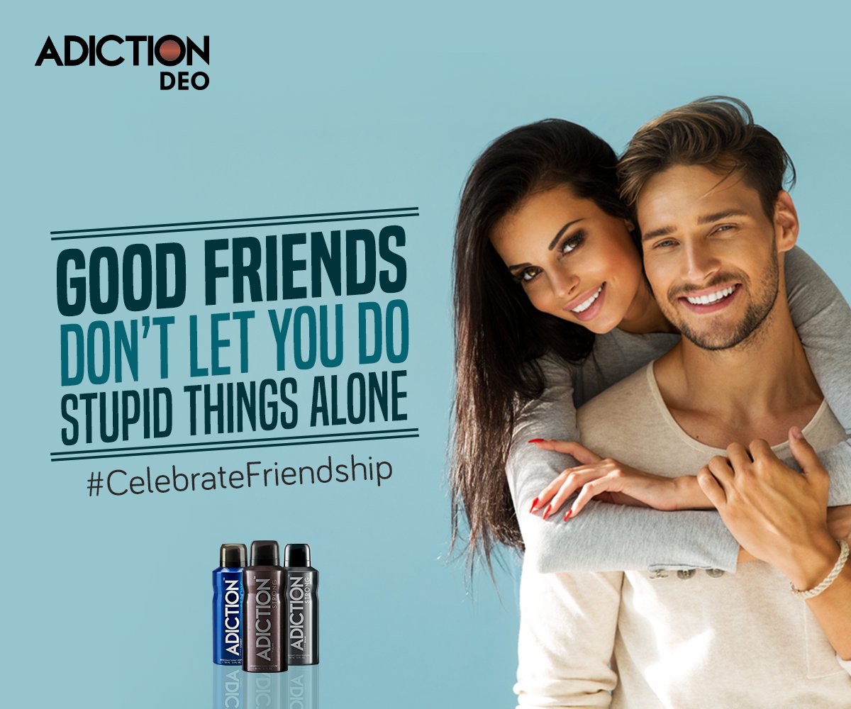 Go Crazy this Friendship Day with Adiction Deodorants.
#CelebrateFriendhsip #Adiction #SmellStrong https://t.co/GdqNBZNf0I