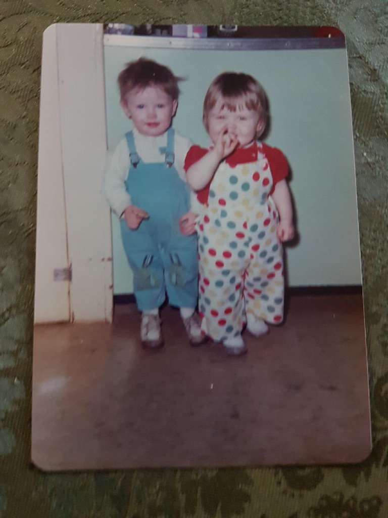 larsview's tweet photo. Throw back Thursday ...hint I'm not wearing polkadots. With my pal kathy B https://t.co/BmH5lBALxS