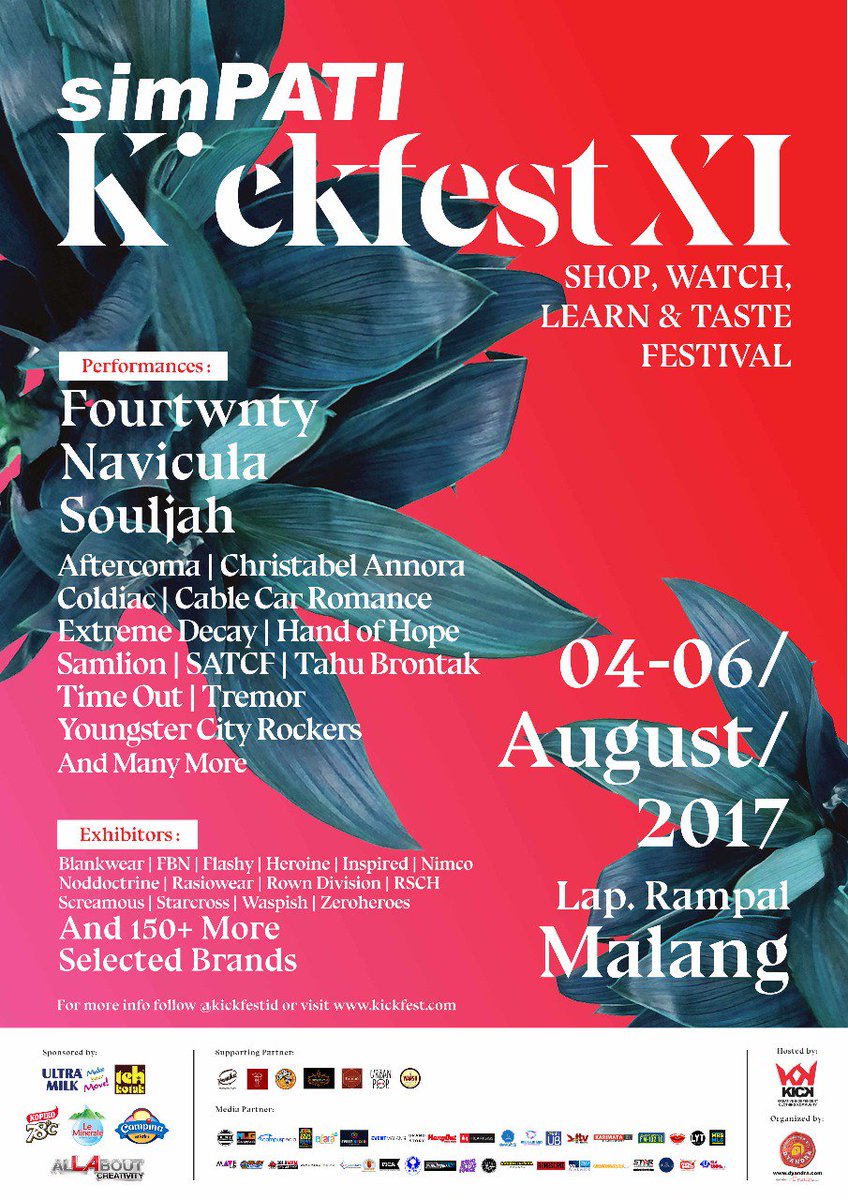 Hallo Ngalam! Pastiin untuk kosongin jadwal kamu di tanggal 4,5,6 Agustus 2017 nanti.

follow >>> <a href="/kickfest/">KICKFEST</a>

Tangames! #SimpatiKickfestXI