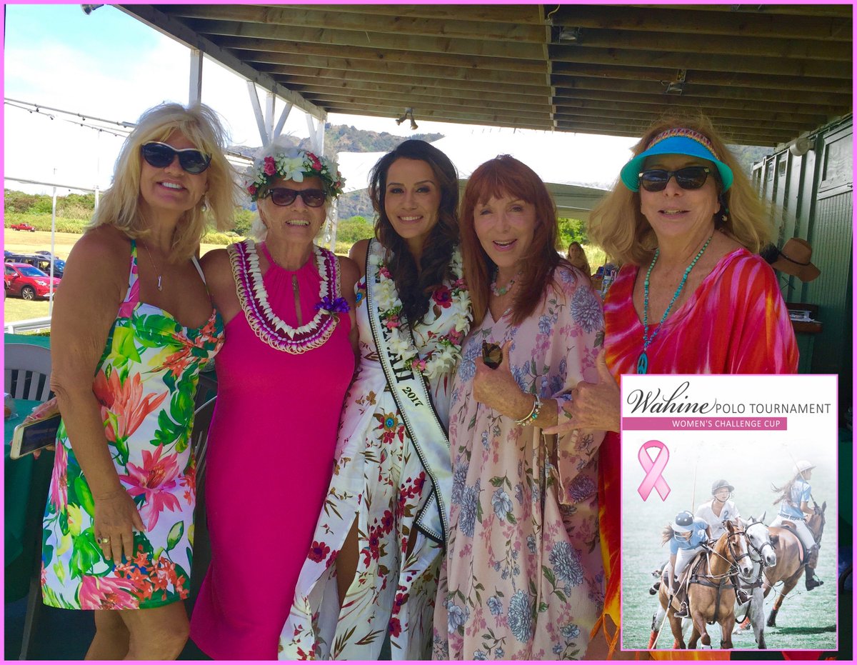 DarynHinton's tweet photo. Enjoying the Pink Wahine Honolulu Polo 4 A Cure Charity Event in Waimanalo with Ms. Hawaii throwing out the game ball 😍 https://t.co/oD6KSGufVZ