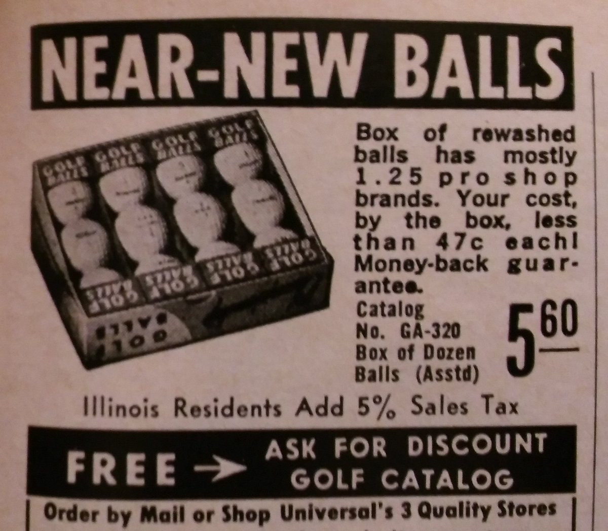 TeamYancy's tweet photo. #WaybackWednesday #Golf #TimeTravel #NearNew #BackByRequest #Golf Balls
#GolfDigest - 1968 #VintageGolf #OldAds
#Yancy ⛳🎥🎩 https://t.co/y3YM0zZkJT
