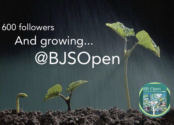 Our <a href="/BjsOpen/">BJS Open</a> #SoMe global #surgicalresearch community keeps growing- now 600 followers - let us know your thoughts on our latest papers.