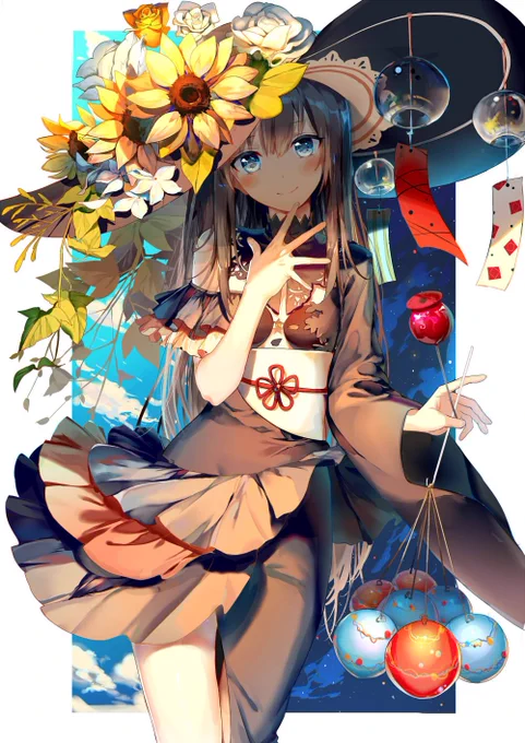 夏ぶら下げオリジナルちゃん完成しました!
夏コミ表紙です? 