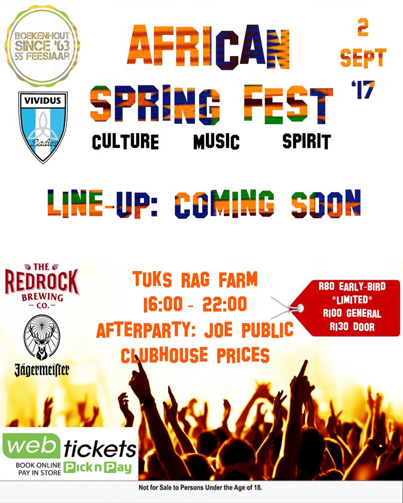 It's about that time of the season. As we prepare for turn up. Watch this space for free tickets and more artists