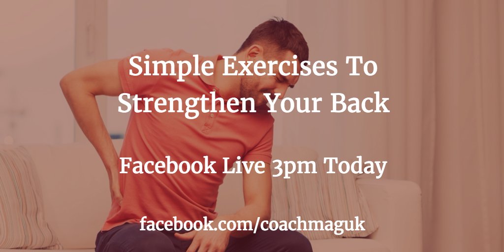 coachmag's tweet photo. Learn a simple routine to strengthen your back. We’re LIVE on Facebook with @VirginActiveUK at 3pm today: https://t.co/d80jspOlh5 https://t.co/dqHNjDbJtE