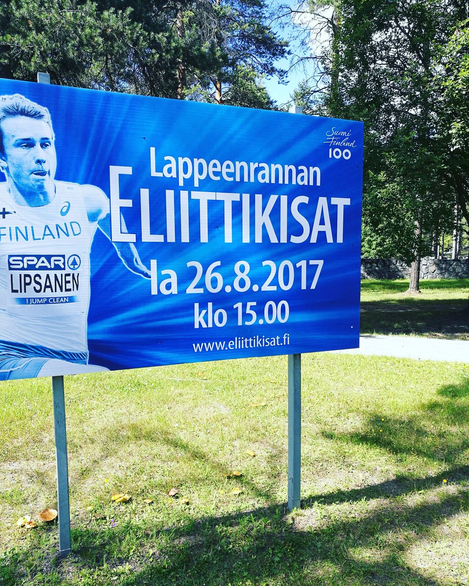 Katukuvaan on ilmestynyt tälläisiä! Ennakkoliput meidän toimistolta, <a href="/UK_Koskimies/">Urheilu Koskimies</a> tai <a href="/TicketmasterFI/">Ticketmaster Suomi</a> 

#eliittikisat #lappeenranta