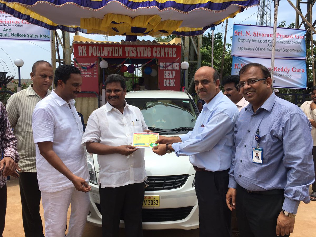 hpcl_nelloreRO's tweet photo. Charity begins at home - Dy.Transport Commissioner, Nellore get his car tested for PUC. Certificate given by DGM-RU,SCZ @HPCL @Rg03Goel https://t.co/yRe6g10U0p