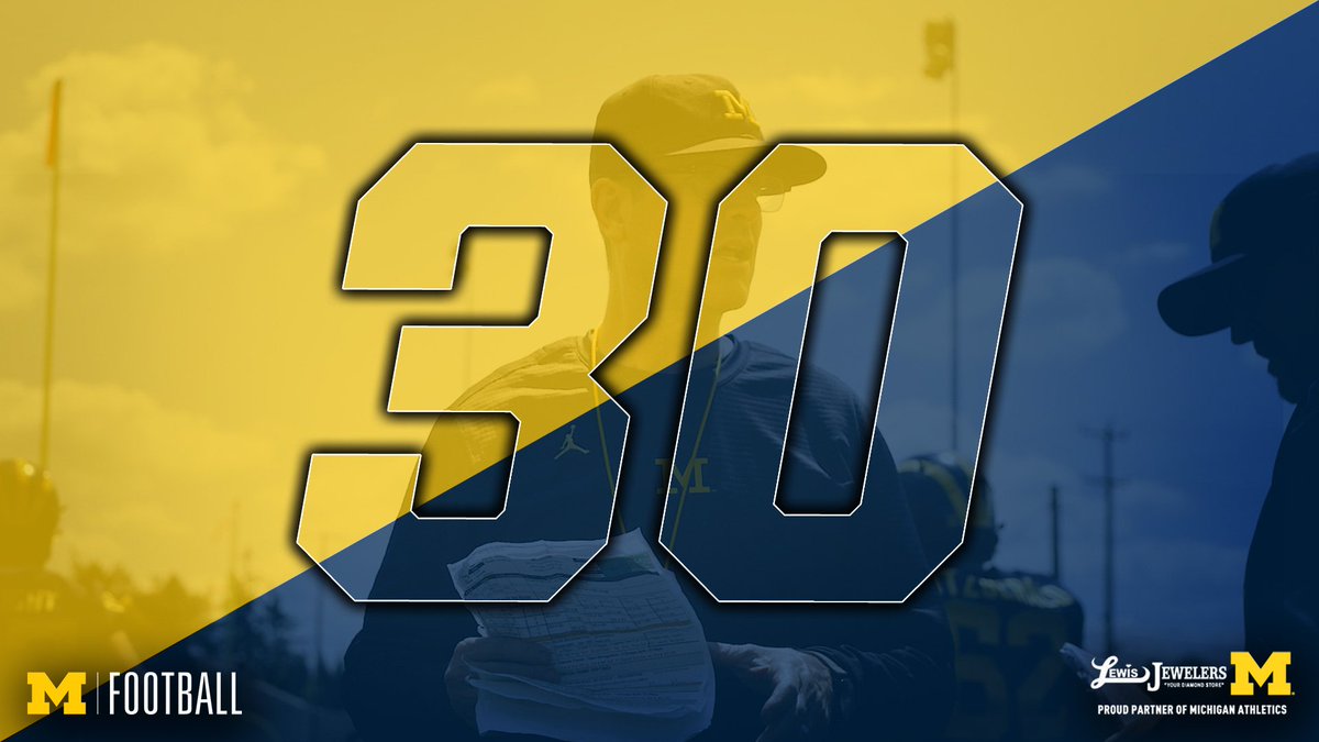 Michigan Football On Twitter 30 Days Until Kickoff Goblue