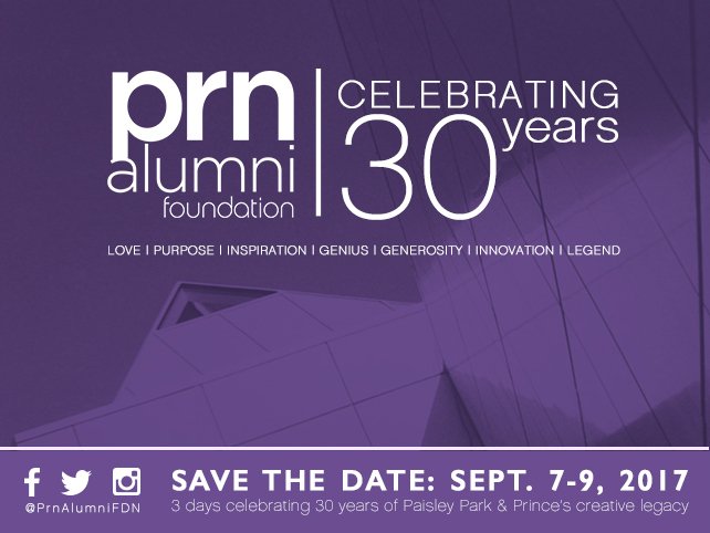 PrinceOnMuseum's tweet photo. Save the date! Sept 7-9 in Minneapolis with @PrnAlumniFDN https://t.co/6GaAtn290j