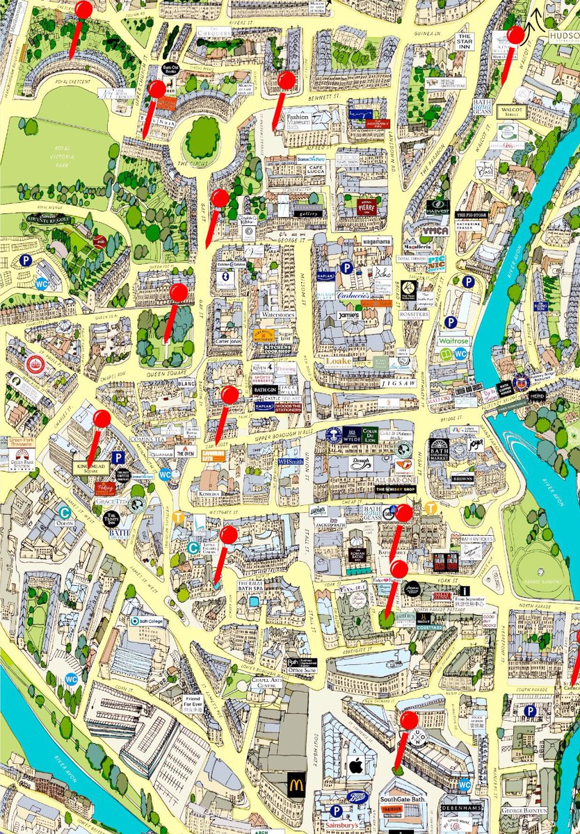 sussedoutmaps's tweet photo. ๐๐ฝ Checked out our new historical audio tour yet?! Download the #app ready for a wander through #Bath #mapofbath #visitbath #cityofbath https://t.co/jH0VLAJNNY