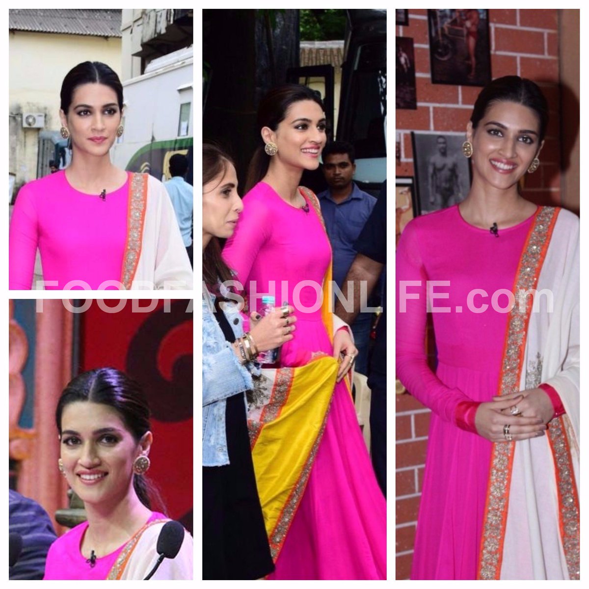 FFLConnect's tweet photo. @kritisanon Never Ceases To Dazzle Us!! Oh, Soo Pretty in PINK!! Not to miss her studs from @SatyaniJ https://t.co/gy493Hhoqj https://t.co/6BxsEPQso0