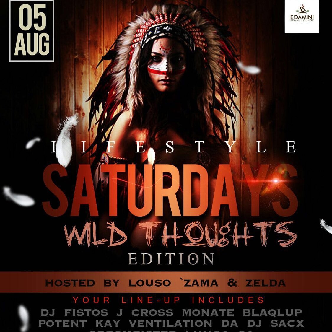thozama33279063's tweet photo. #lifestylesaturdays
#wildthoughtsedition
#edaminibraailounge
One day left come through let's turn up https://t.co/ZnukAMDzE5