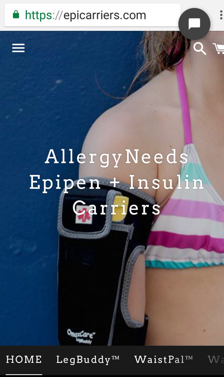 EpipenCare's tweet photo. Most convenient #EpiPen #foodallergy  #allergies discreet comfortable @epipencarrier  @faactnews https://t.co/B0Uo6QSwLb