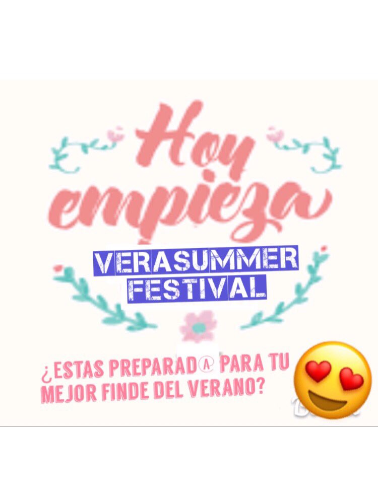 verasummerfest's tweet photo. 🗣¿ESTÁIS PREPARAD@S?
#hoy #empieza #verasummer #festival #musica #losardelavera #caceres #extremadura https://t.co/3Vx6YJcR2D