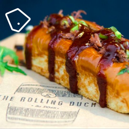 <a href="/therollingduck/">rolling duck</a>, delicious street food in London with a french twist. Ooh la la! 🇫🇷 
#streetfood #londonfood #foodporn #feastit
