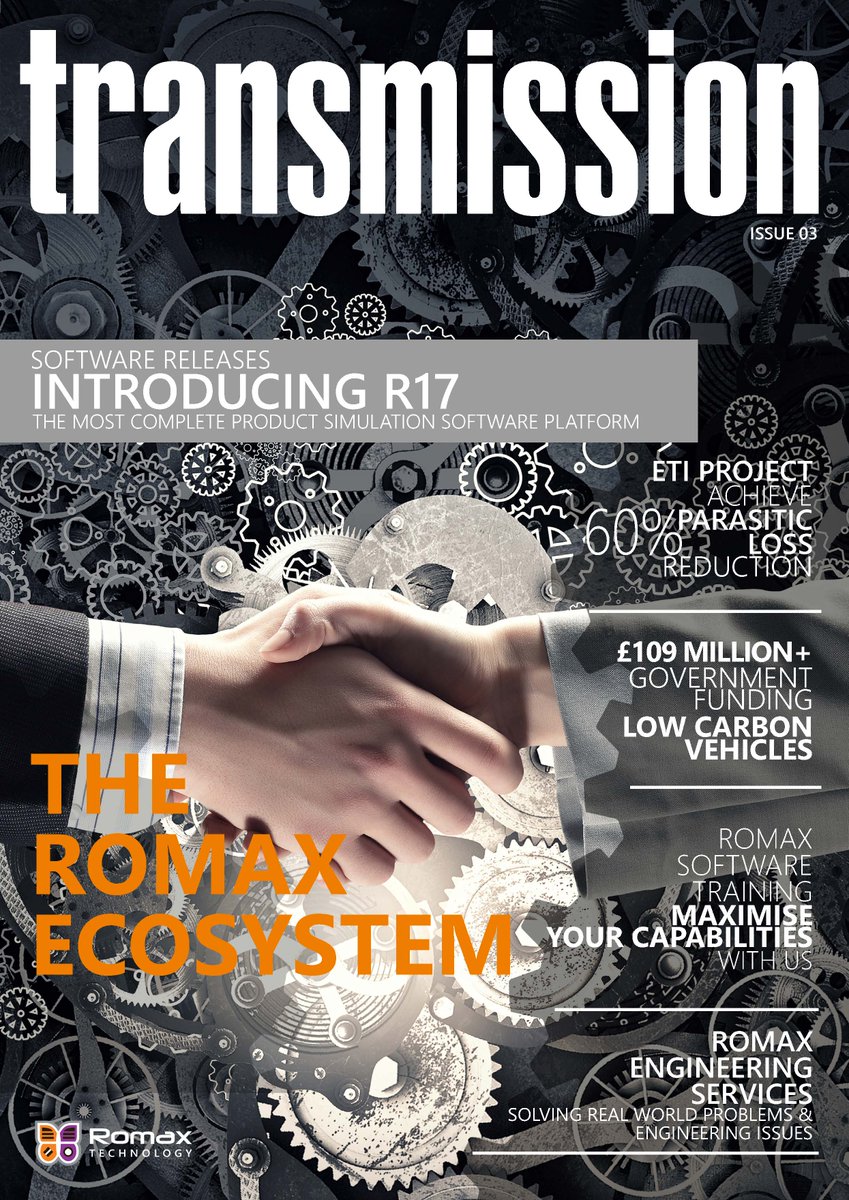 RomaxTechnology's tweet photo. Read the latest issue of our Transmission magazine online now!
https://t.co/rDm7AwLaKL https://t.co/kWgfcXc8Wn