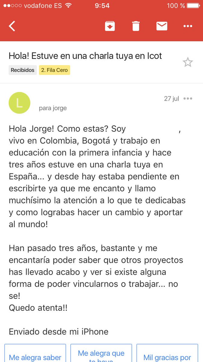 jorgemn's tweet photo. Hace dos años di una charla en ICOT (International Conference On Thinking). Hace unos días, recibí este email. ❤️ #fiiiling #ICOT2015 https://t.co/2U9nWqhGfV