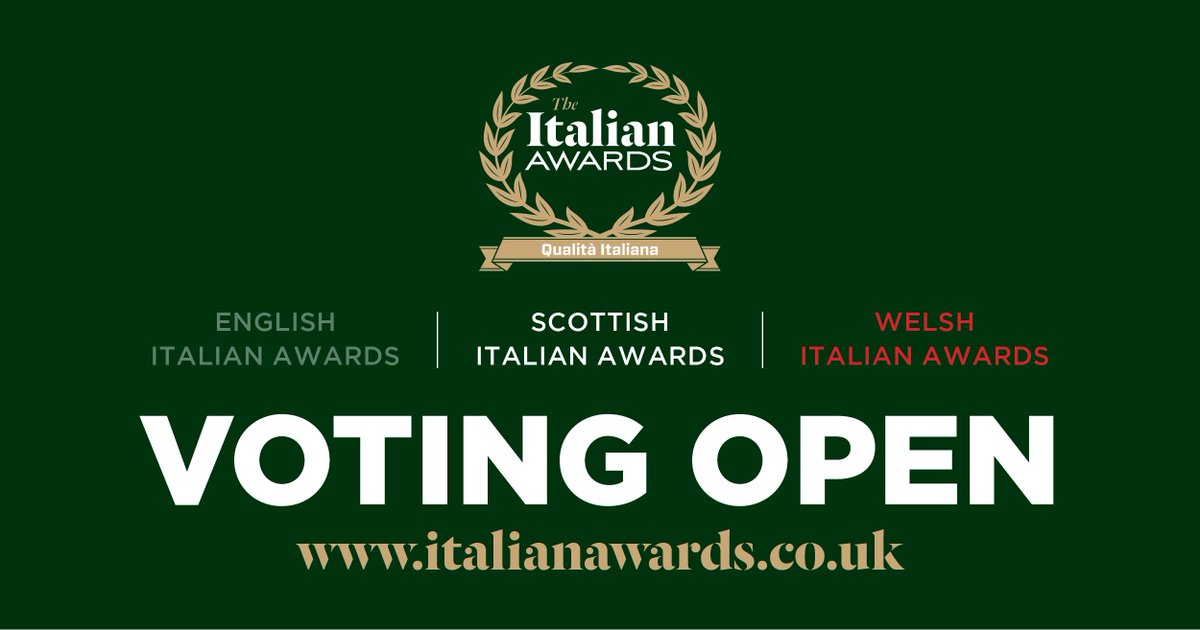 Voting is now open for Italian restaurants and businesses across the UK! #England #Wales #Scotland italianawards.co.uk
