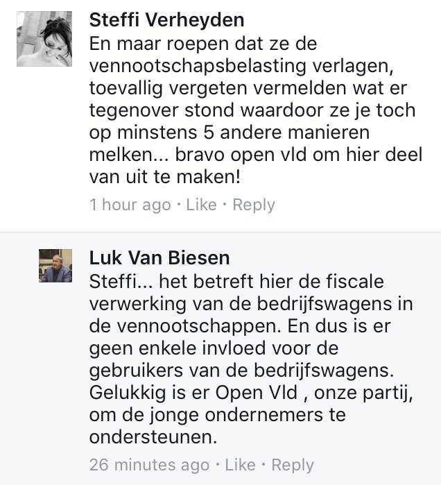 tomcoen's tweet photo. Bij OpenVLD weten ze blijkbaar niet wie de eindrekening betaalt. Zijn ondernemers nog welkom @RuttenGwendolyn @openvld ? #belastingverhoging https://t.co/CtQE3e0O4E