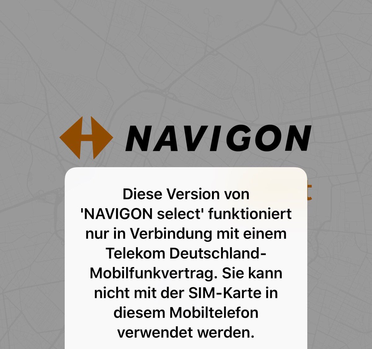 TaxiMackenbach's tweet photo. Die #NAVIGON #Telekom #edition will nicht mehr... liegt es am letzten #iOS Update? @Telekom_hilft @NAVIGONsupport @AppleSupport https://t.co/dqGH3BbLBc