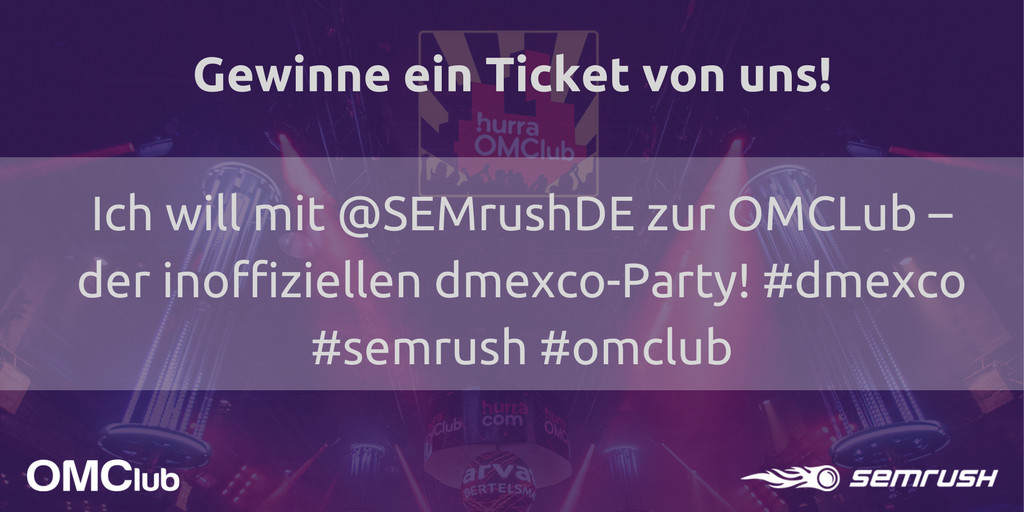 SemrushDE's tweet photo. #Verlosung der Tickets für @OMclub Party!🍀 Wir nennen 3 Gewinner am 28. August. 📌 Sichert euch einen Termin mit uns👇
https://t.co/2LenZKOKRN https://t.co/XG3bBAMNZQ