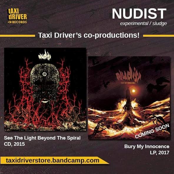 TaxiDriverRec's tweet photo. Nudist on our Bandcamp with "See The Light Beyond The Spiral" CD and soon also new album "Bury My Innocence" LP
https://t.co/q48Nkrtz5X https://t.co/XGvL8cU15V