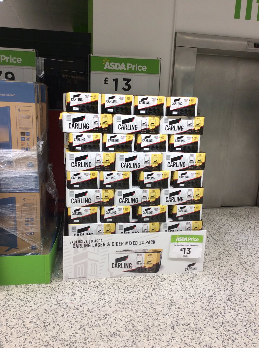 PowerforceMC37's tweet photo. Try something different with the UK's no1 lager @carling #mixedpack exclusive to @asda 
Currently in Colindale NW9 0AS https://t.co/935FYOUv1h