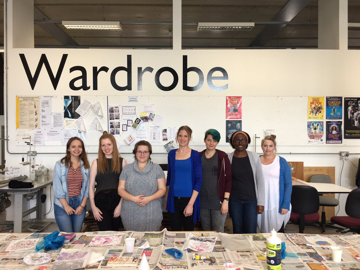 TRPlymouth's tweet photo. Our #TRPBloggers came into our wardrobe department today to try their hand at some tricks of the trade! Keep and eye out for their posts. https://t.co/XnVRzjb0hZ