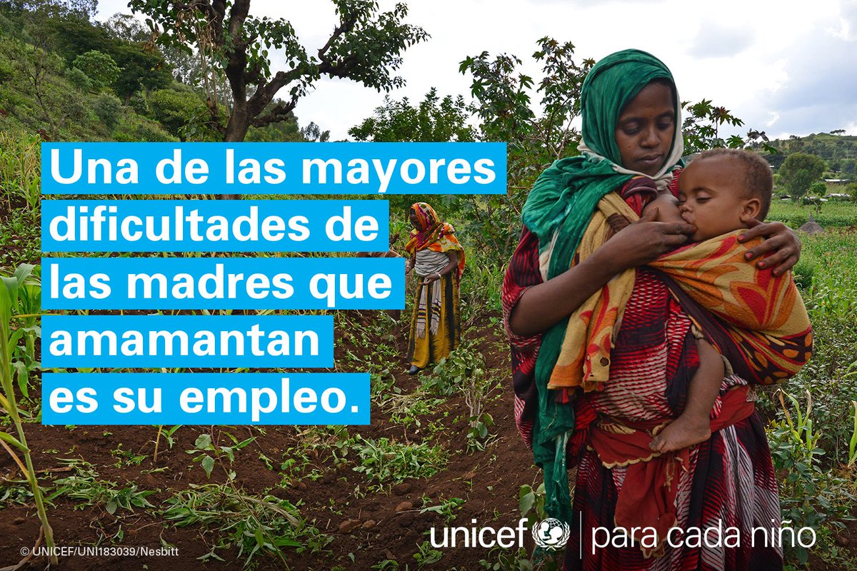 unicefenespanol's tweet photo. La #LactanciaMaterna salva vidas. RT para apoyar a TODAS las madres lactantes. https://t.co/zssvHPshe5 
Semana 🌎 de la #LactanciaMaterna https://t.co/ISgy1dtoQC