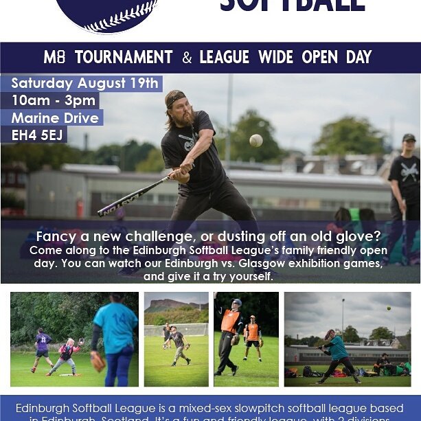 EdinSoftball's tweet photo. Support the ESL! https://t.co/SOOWGXKpH8