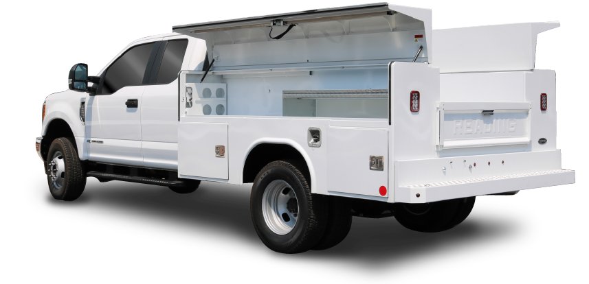 ReadingTruck's tweet photo. We'll bring the shore to you! Introducing the brand new Gull Wing service body. Order yours today! #BeachBody #NoBodyBetter #ReadingBody https://t.co/df2UriwySg