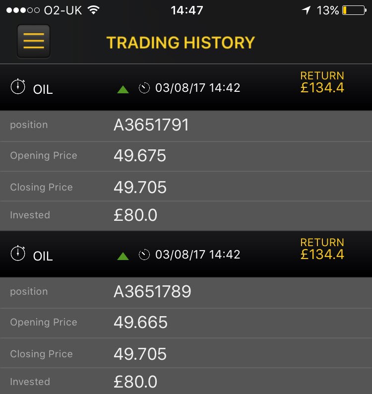 OIL is another winner! 
2/2 so far today ✅🤑
Message to start your free 14 day trial now!