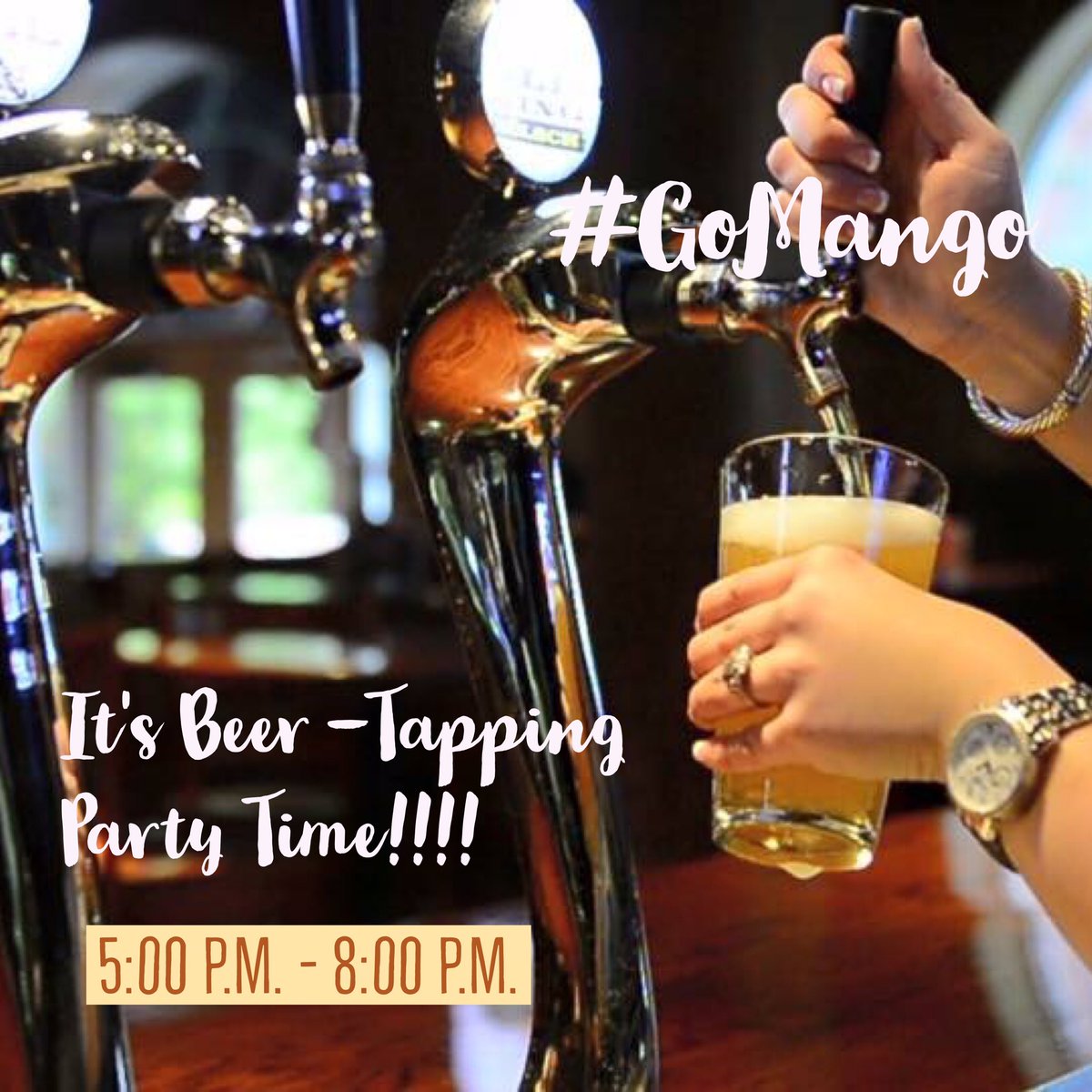 OKCadventure's tweet photo. It's #BeerTapping party time! The @BTB_RMP is planning to unveil their latest original brew -Mango Pale Ale- TODAY 5pm-8pm Giveaways &amp; more! https://t.co/eosiD9CLAb
