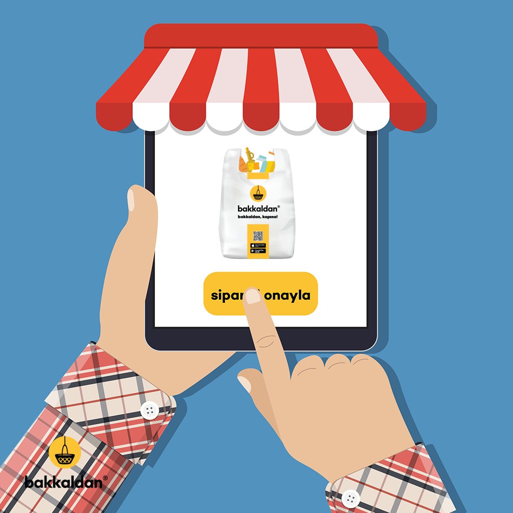 evden, işten, bahçeden, misafirlikten… internete bağlanabildiğin her yerden bakkaldan sipariş verebilirsin!