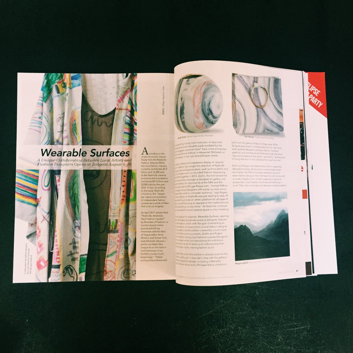 FashHapNash's tweet photo. Hot off the presses! Check out our article in @NashvilleArts ' new issue and grab your tickets to @FashHapNash Friday! #FashHapNash #FHN https://t.co/bYs0RXcq9d