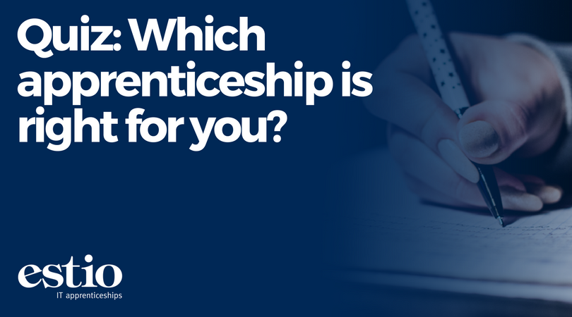 TrainingEstio's tweet photo. In case you missed it, why not take our quiz and find out which #apprenticeship is right for you? https://t.co/7lyRh5C5Y7 #GetInGoFar #Tech https://t.co/oZlD87CkPf