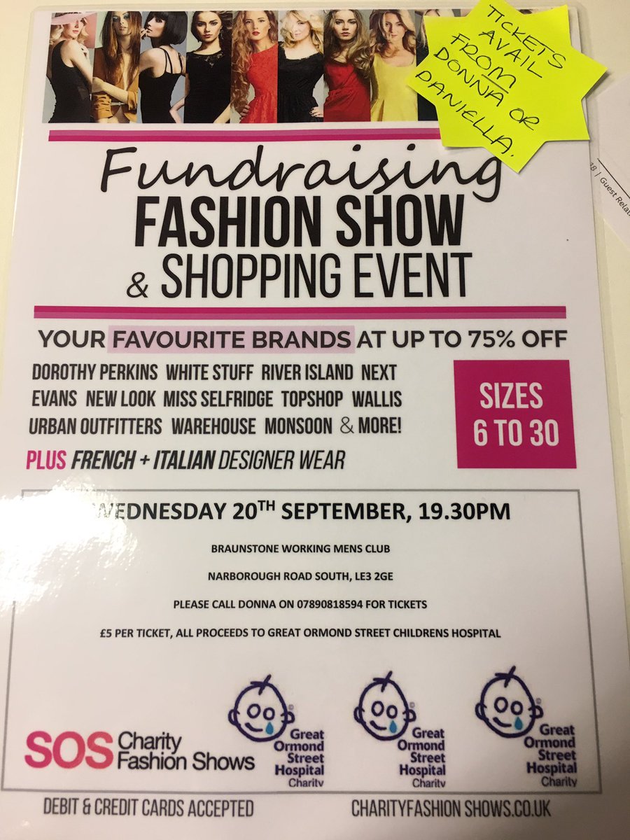 We would like to invite you all to our fashion show £5 a ticket!Tickets also available at <a href="/PiFossePark/">LeicesterFosseParkPI</a> <a href="/LeicCentral_PI/">Leic Central A50 PI</a> and <a href="/Loughborough_PI/">Loughborough_PI</a>