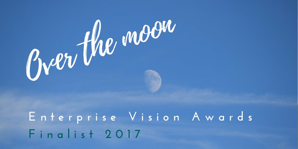 We’re over the moon to be shortlisted as a finalist for the Enterprise Vision Awards <a href="/Eva_Awards/">The EVAs</a> #EVAS2017
