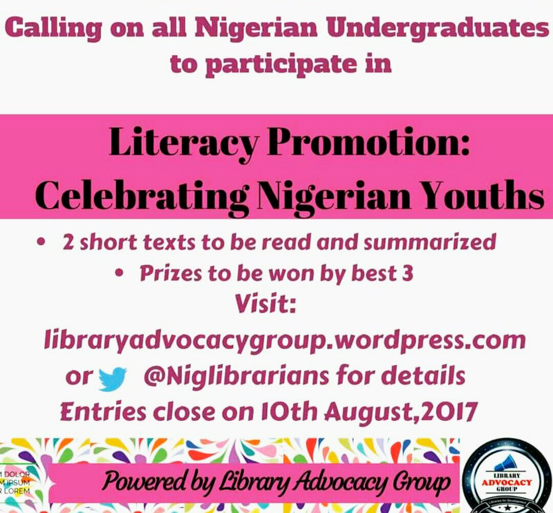 librarian_nkem's tweet photo. #2017YouthDay #Youths4Peace #Reading #LiteracyPromotion https://t.co/NI51fqEzSm
