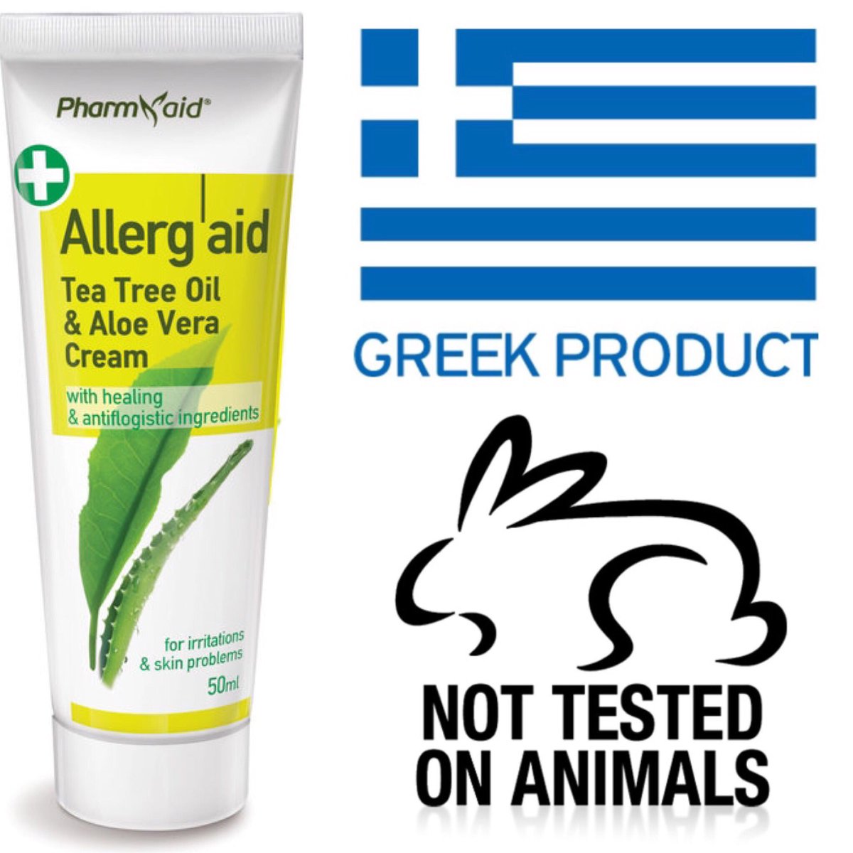PharmaidUK's tweet photo. Pharmaid® Allerg Aid (50ml) - Tea Tree Oil &amp; Aloe Vera Anti-Allergic Cream with Healing &amp; Antiflogistic Ingredients: https://t.co/3BaoxdPcBA https://t.co/0JZTz28zc5